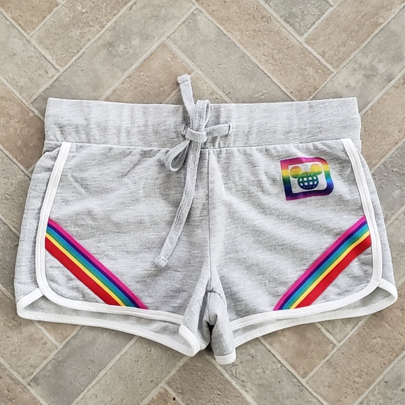 Disney Parks Women's Shorts Rainbow Drawstring Sm - Picture 10 of 11